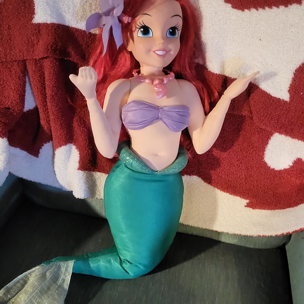 Mermaid Doll with Purple Top and Green Tail